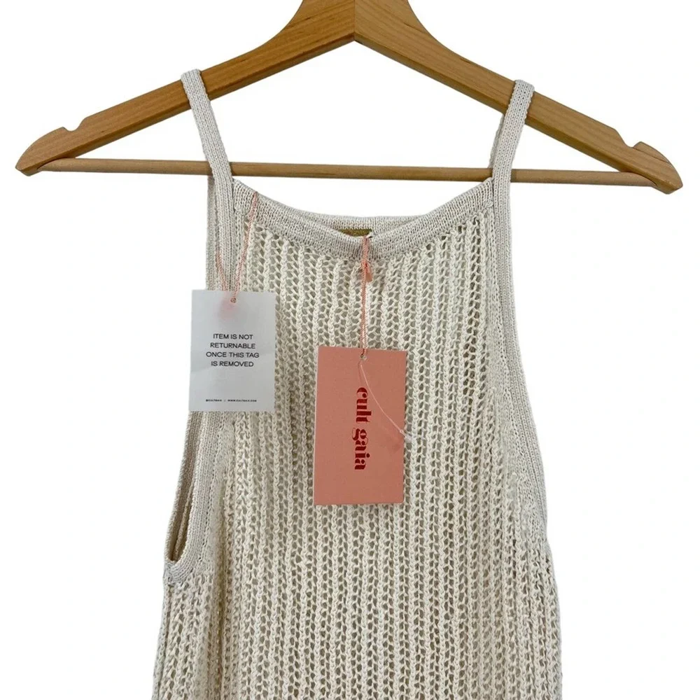 NEW Cult Gaia Yara Crochet Dress Sz M Off White - Picture 14 of 15